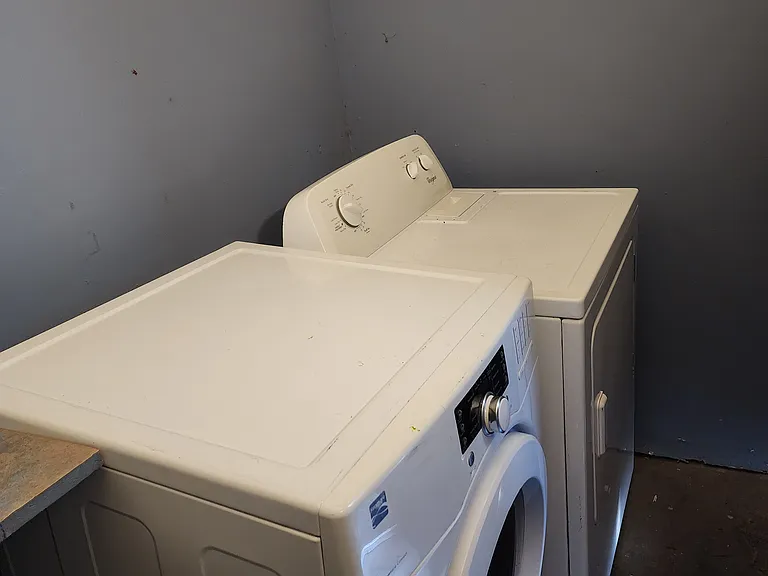 Shared laundry area.