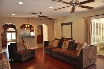 Den area from back door