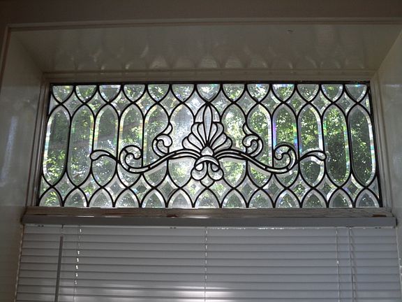 Beveled Glass in Living Room