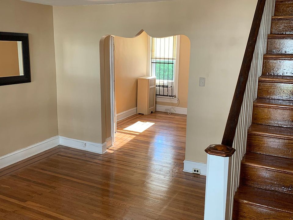 View of living room from the front door.