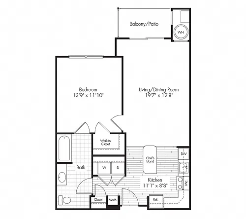 Floor plan 1B