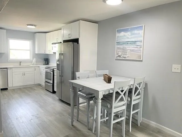 Brand new kitchen cabinets, appliances and flooring throughout.