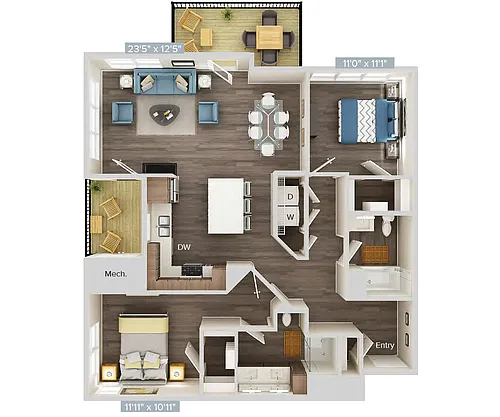 Floor plan B7-208