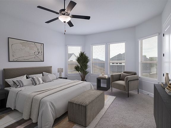 Primary Bedroom. Staged