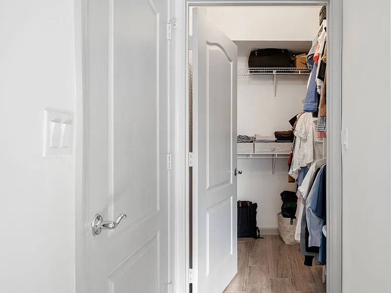 Walk-in closet for primary bedroom