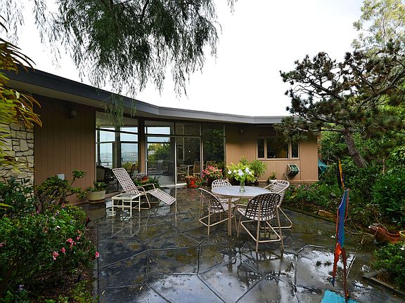 Private rear patio area