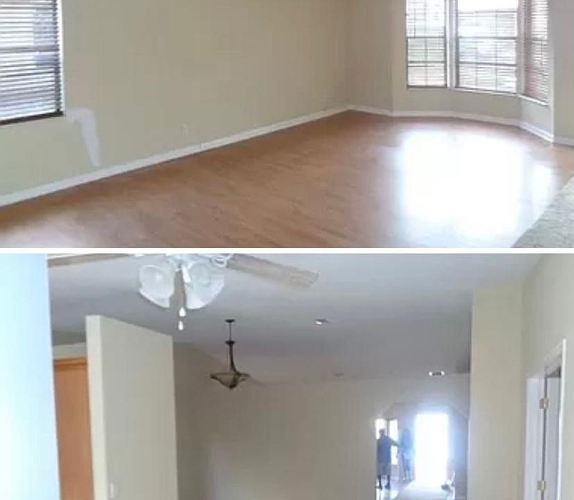 Front door entrance in living room