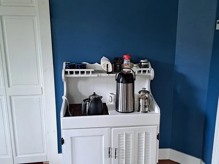 coffee station in living room