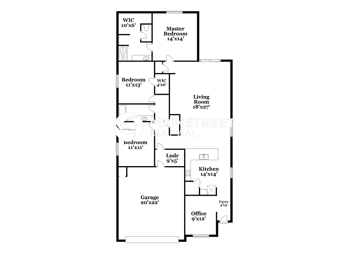 Floor Plan - 9068 S 254th Dr
