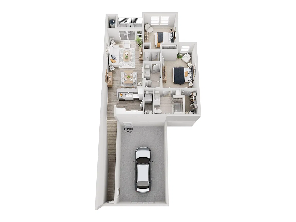 Floor plan B2 2X2