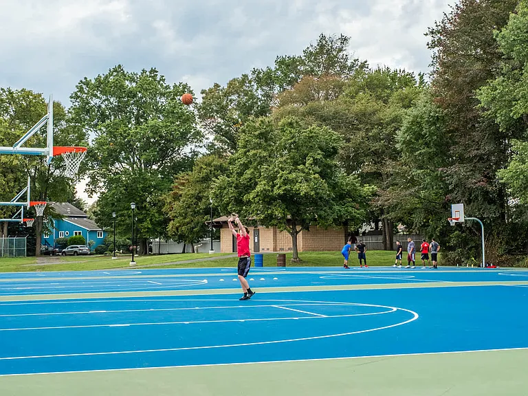 Shoot some hoops at Spring Lake Park, just 2 miles away.