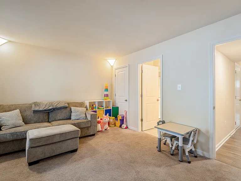 Rec room/playroom/bedroom space