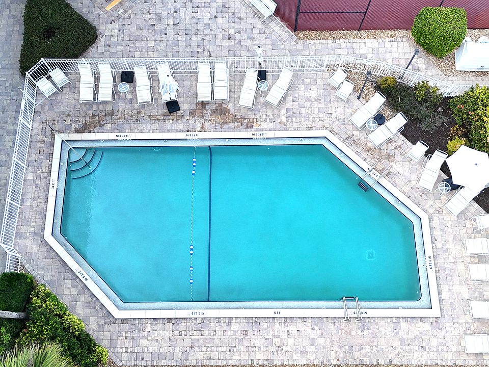 aerial view of pool