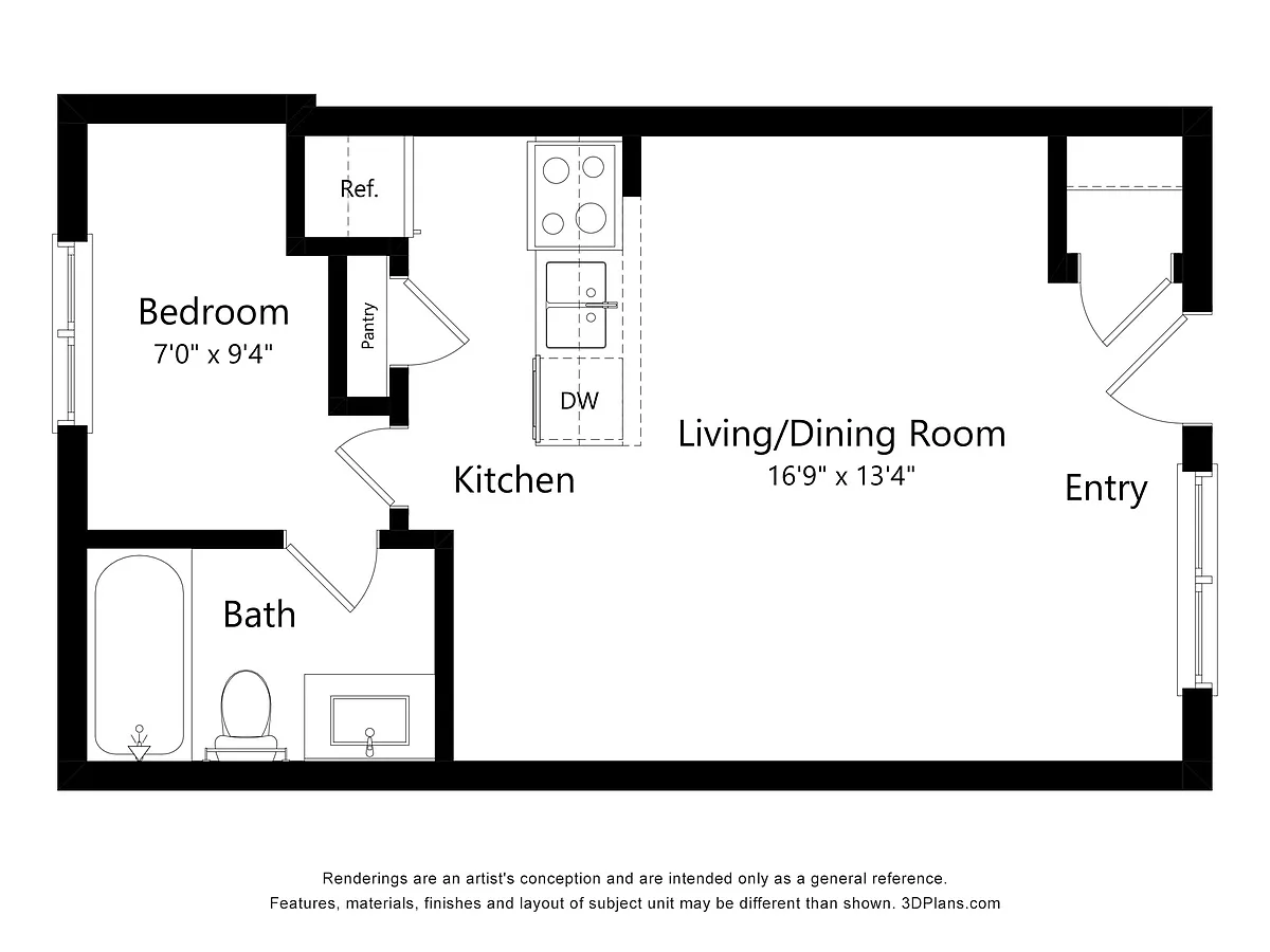 Floor plan E1 - Designer - Miller Square