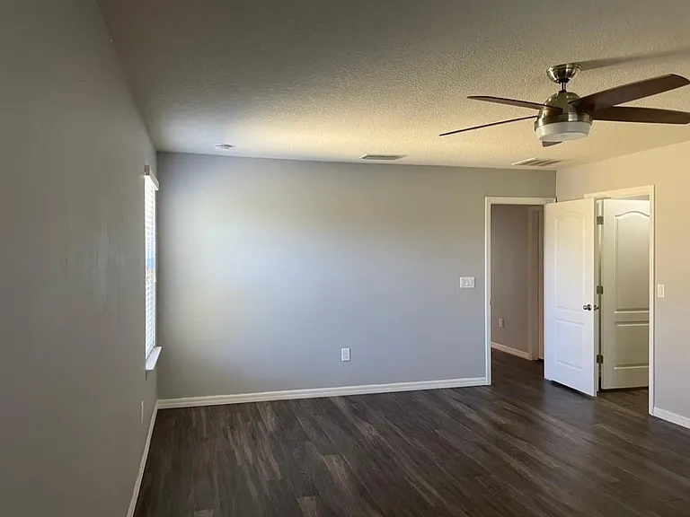 Master Bedroom that overlooks private backyard