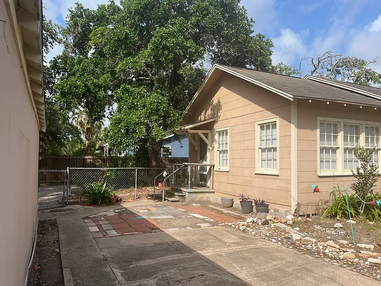 rear of home