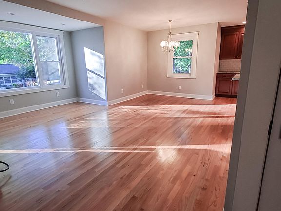 Living room and dining room