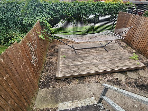 Backyard with hammock