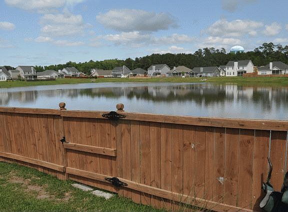 View of Lake from Back Yard