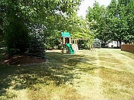 Back yard and Swing set