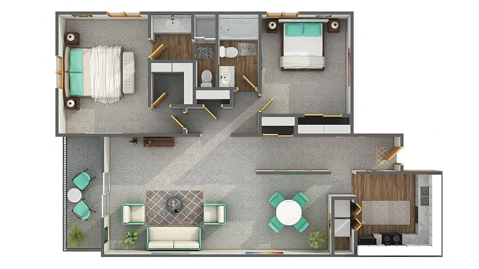 Floor plan The Corktree