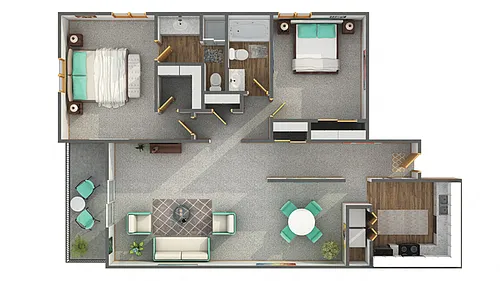 Floor plan The Corktree