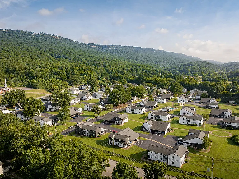 Aerial view of the community