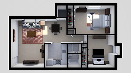 Floor plan 2 Bedrooms