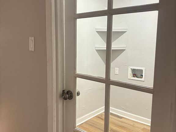 Laundry room with washer and dryer connections