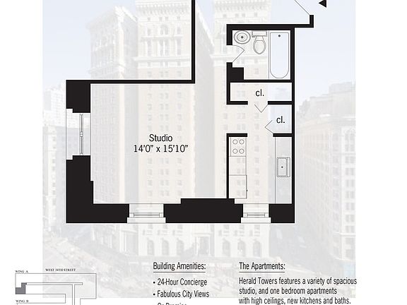 2nd image of 50 W 34th St APT 7B4
