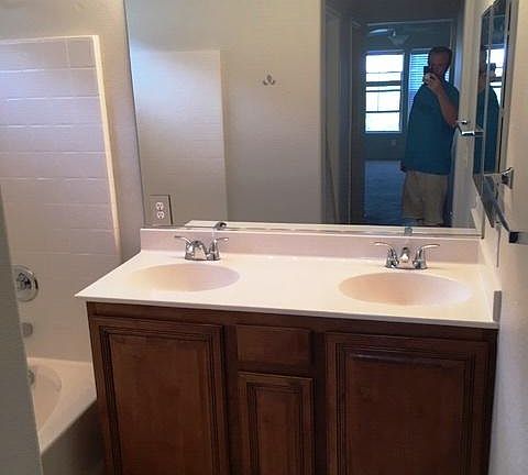 Master bath vanity