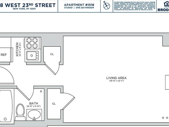 2nd image of 208 W 23rd St APT 1518