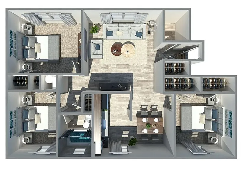 Floor plan Three Bedroom