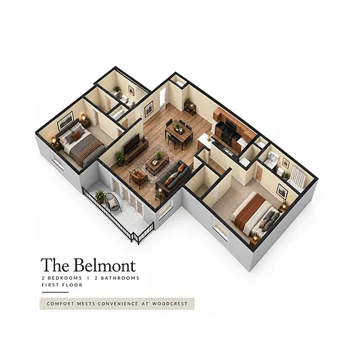 Floor plan The Belmont 1st Floor