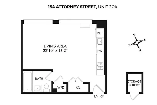 154 Attorney Street #204