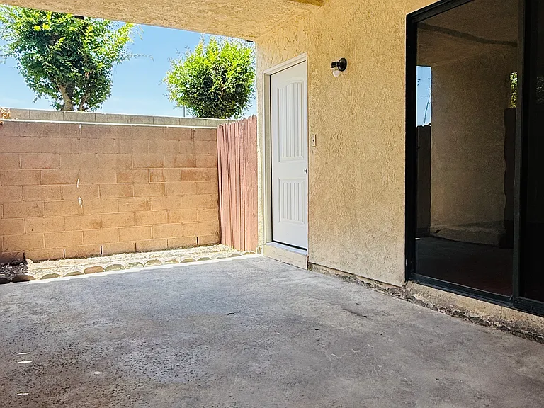 Oversized patio area