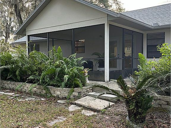 Screened in back patio