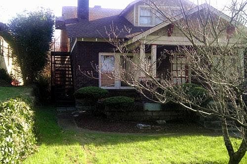 Staircase Shown to Apartment Upstairs