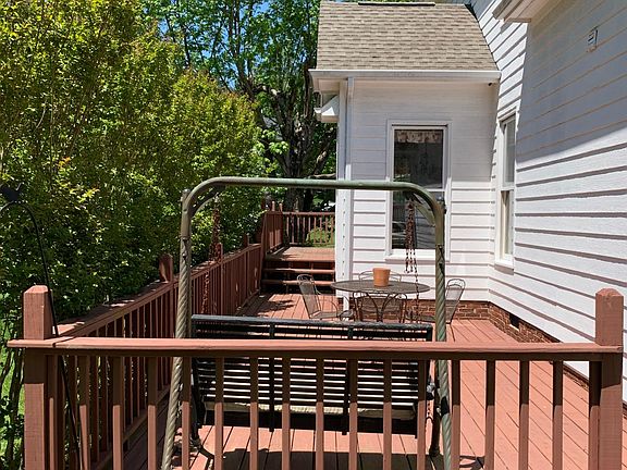 Huge 2 level deck with swing & wrought iron