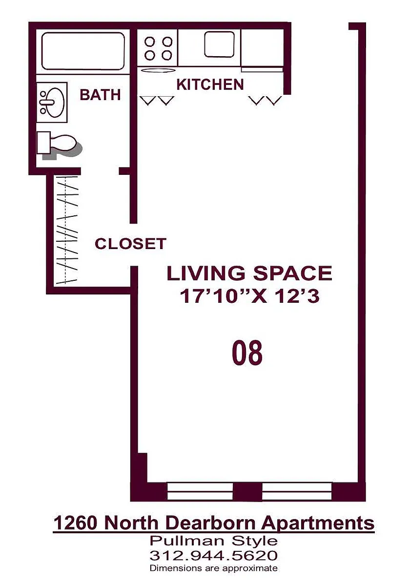 Floor plan PULLMAN STUDIO