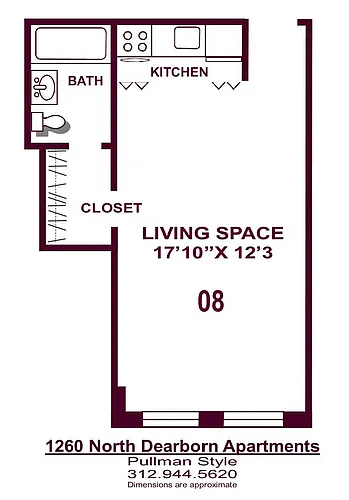 Floor plan PULLMAN STUDIO