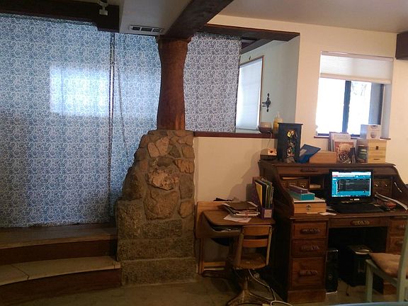 stairs up to where the "bedroom" is. Can fit Queen size bed