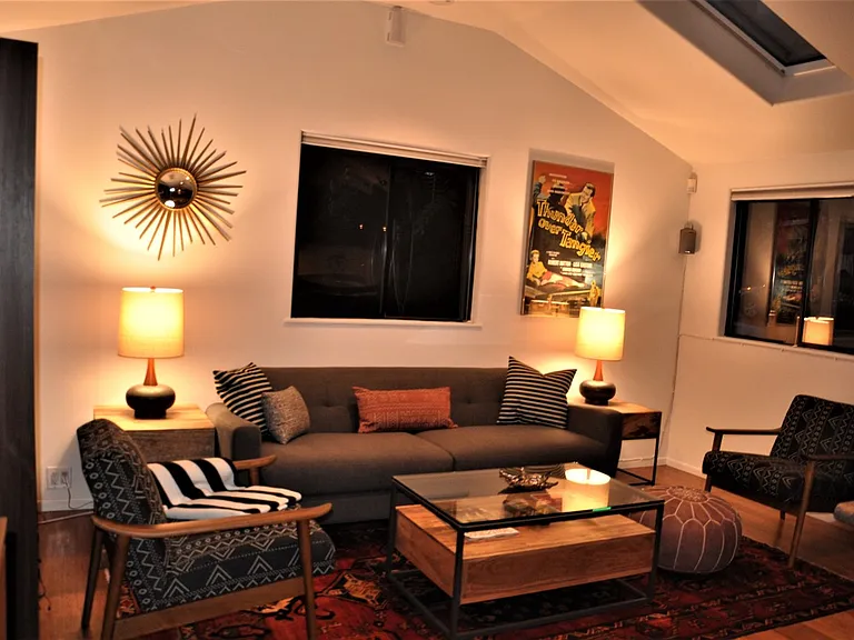 Living room in the evening