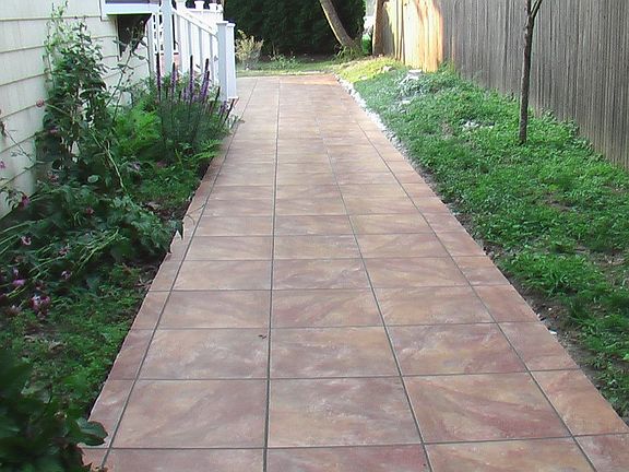 side of patio