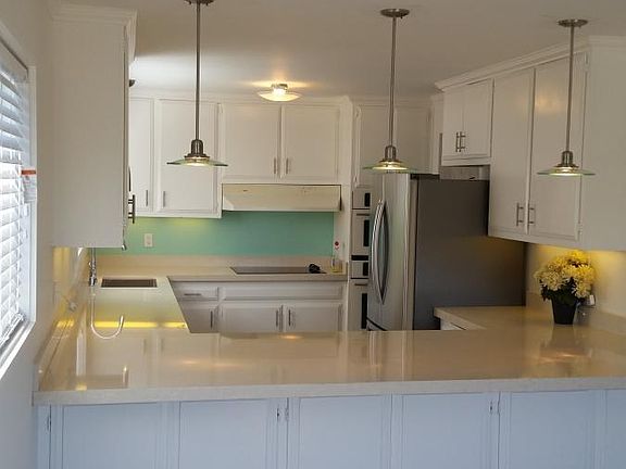Kitchen with new counters