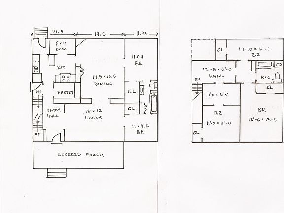 Floorplan - Main and upper
