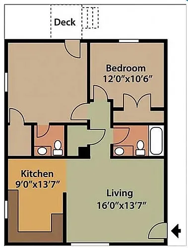 Floor plan 2X15