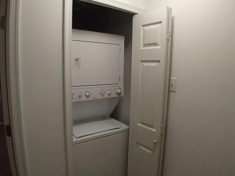 Washer and dryer upstairs