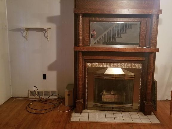 Living room fireplace