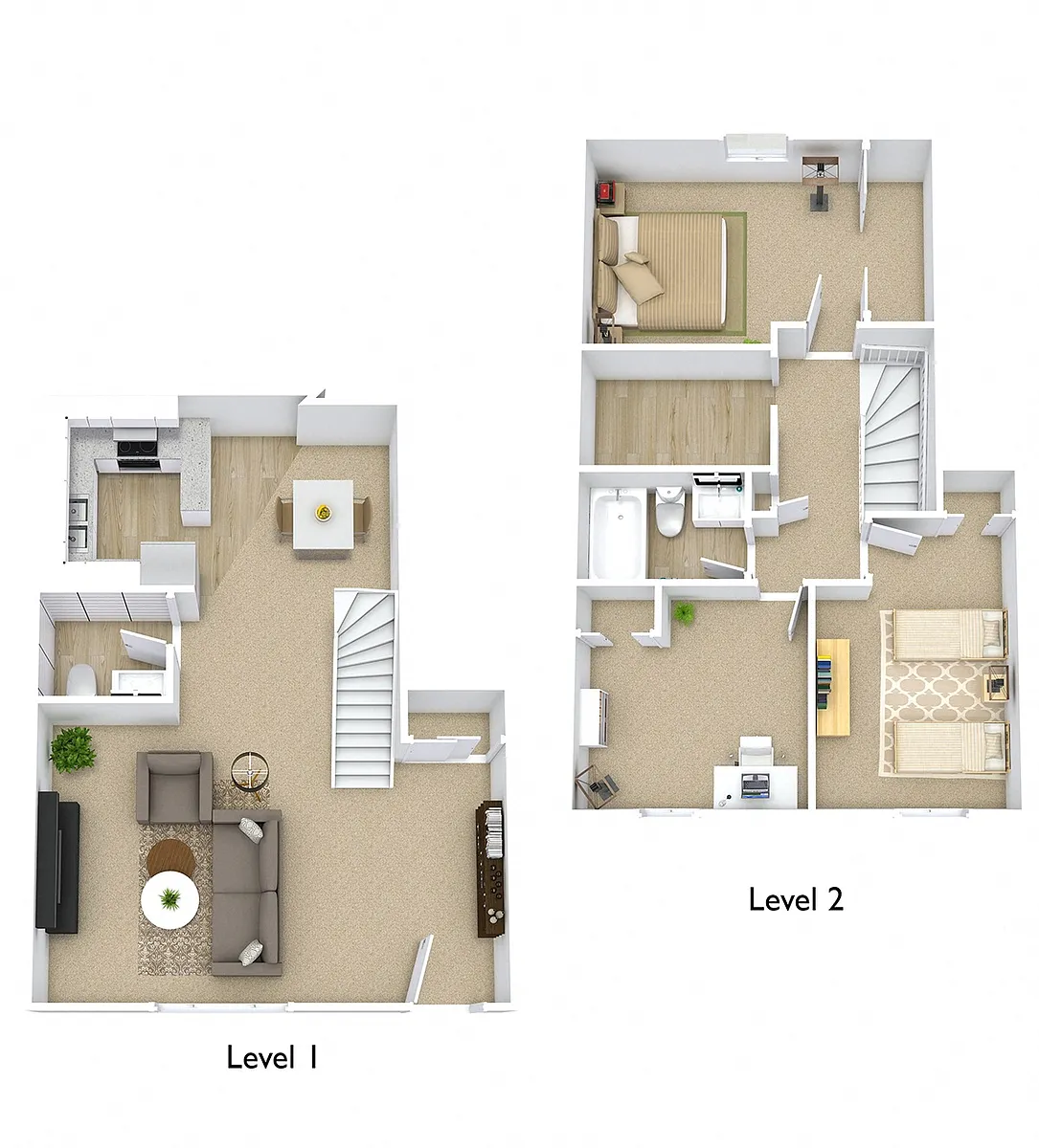 Floor plan Linden Townhome